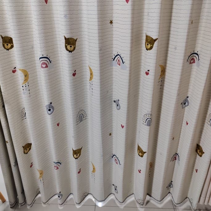 Boutique simples quarto das crianças cortinas de alta qualidade ambientalmente amigável física Blackout pano cortina est