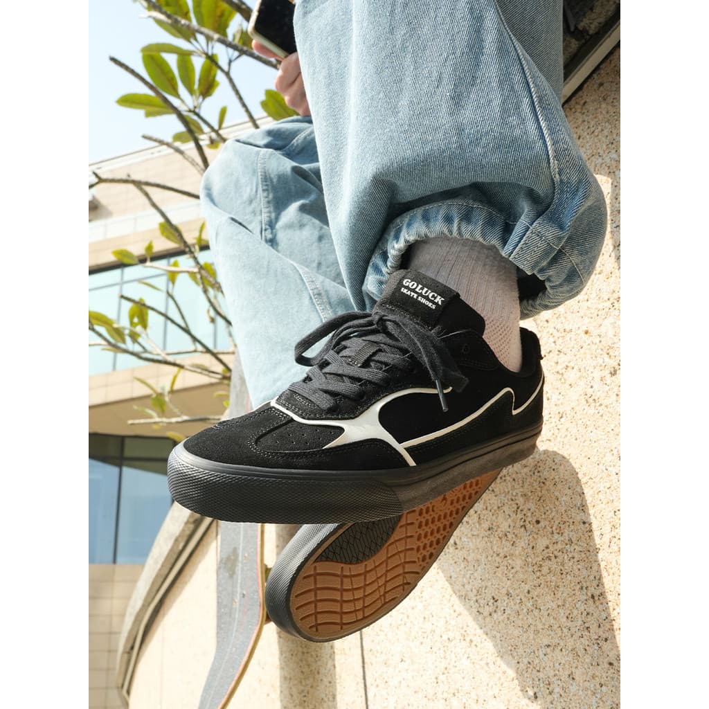 Jiluke novo estilo sapatos de treinamento alemão preto masculino feminino estilo casal sapatos de tabuleiro absorção de