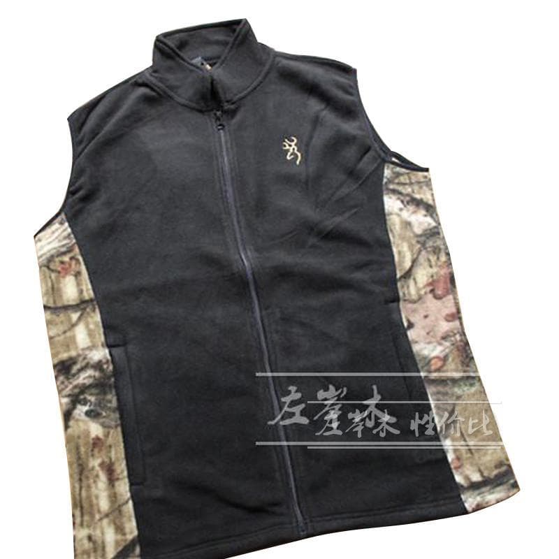 Colete de lã de comércio exterior masculino outono inverno colete de lã costura cor gola alta colete masculino