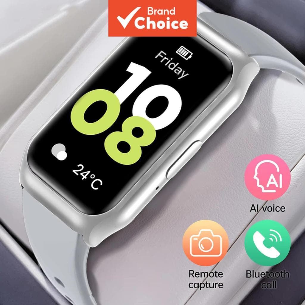 Novo Smartwatch Bluetooth com Chamada/Discagem, Assistente de Voz AI, Música BT, Monitor de Sono, Alarme, Esporte ao Ar