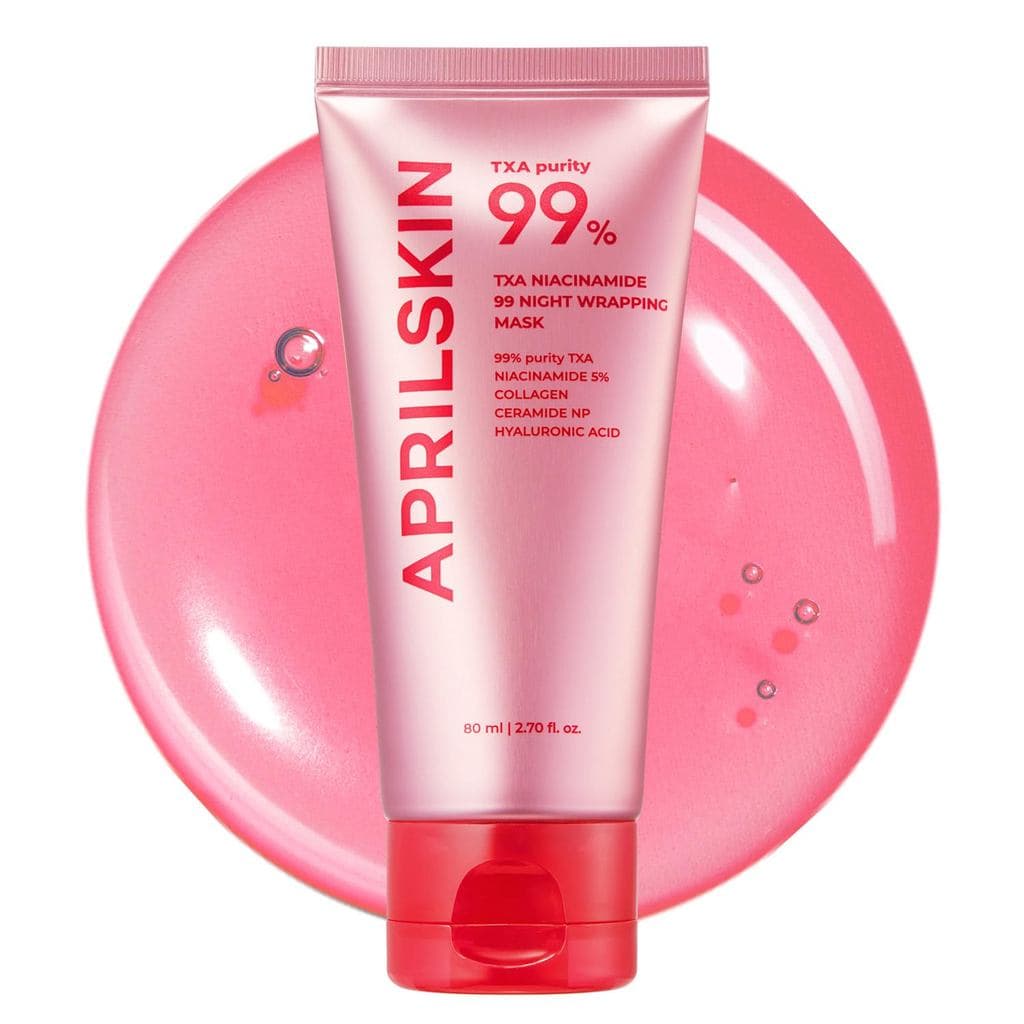 Máscara Noturna APRILSKIN TXA Niacinamida 99 |   99% de TXA de alta pureza + niacinamida, para tom de pele irregular |