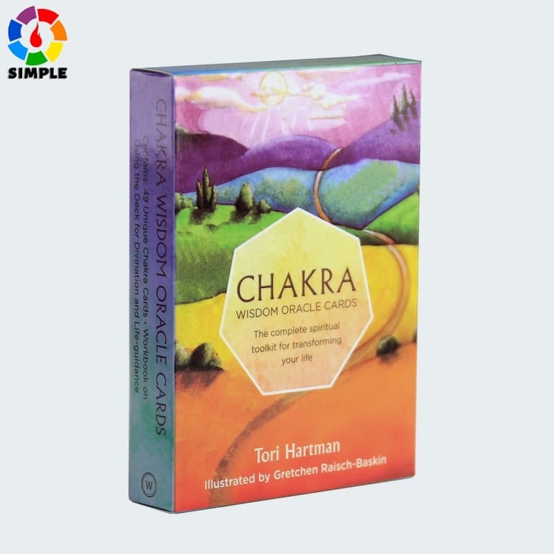 Cartas de Tarot - Cartas de Adivinhação da Sabedoria dos Chakras: Kit Espiritual Completo para Transformação Tarot DFE5