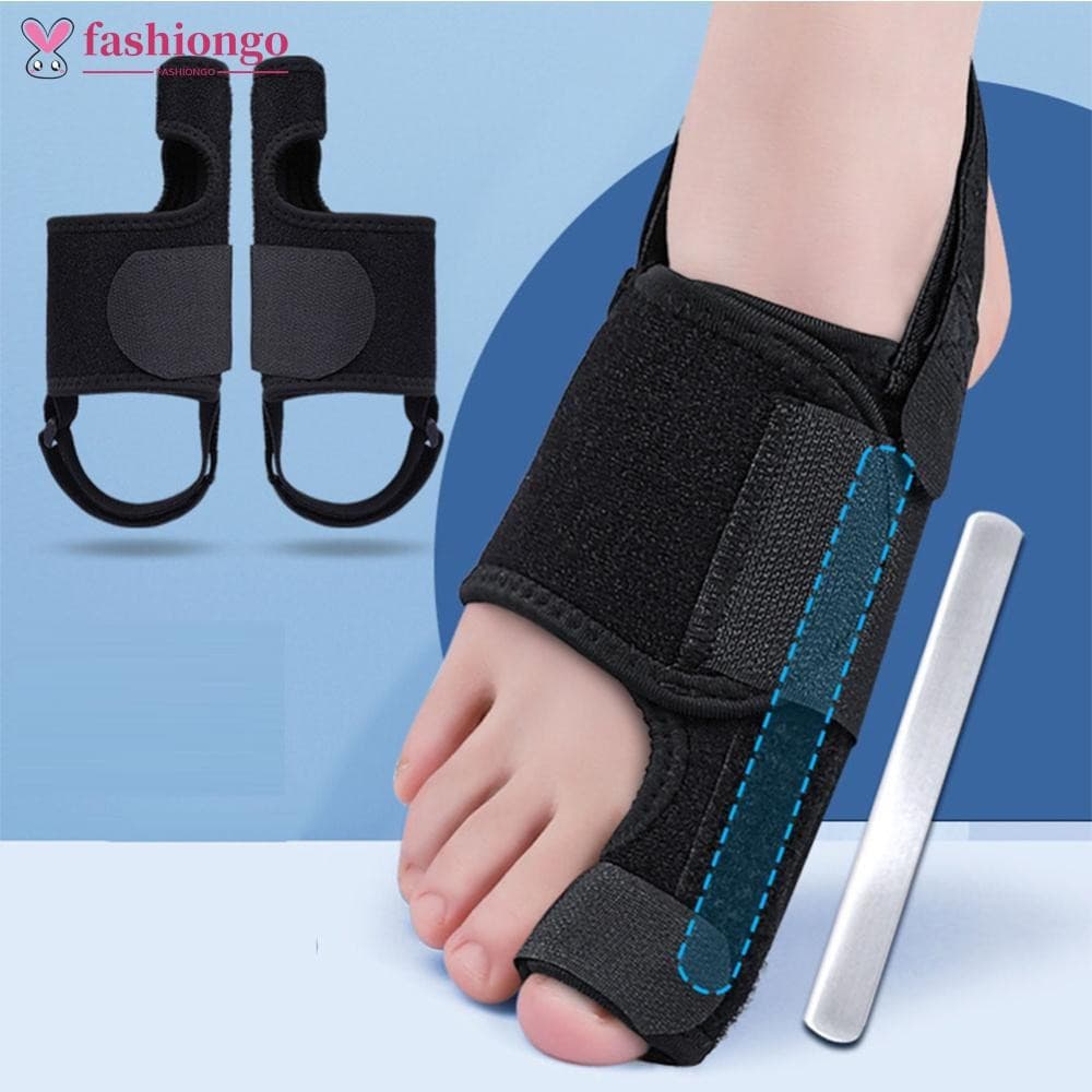 FASHIONGO Polegar Eversão Órtese Confortável Ajustável Dia Noite Uso Toe Cinta Dedo Do Pé Sobreposição Separação Correçã
