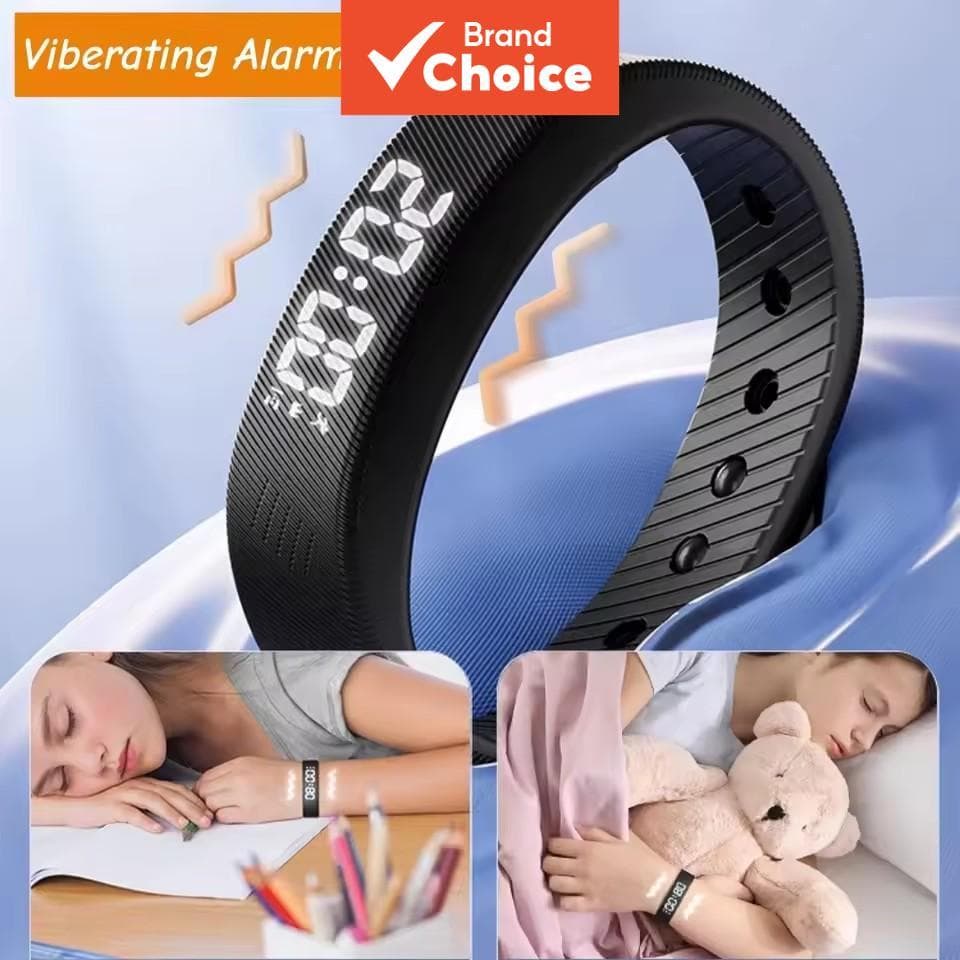 Relógio Inteligente Pulseira Esportiva, Alarme Vibratório, Relógio Eletrônico, Monitor de Atividades Esportivas para