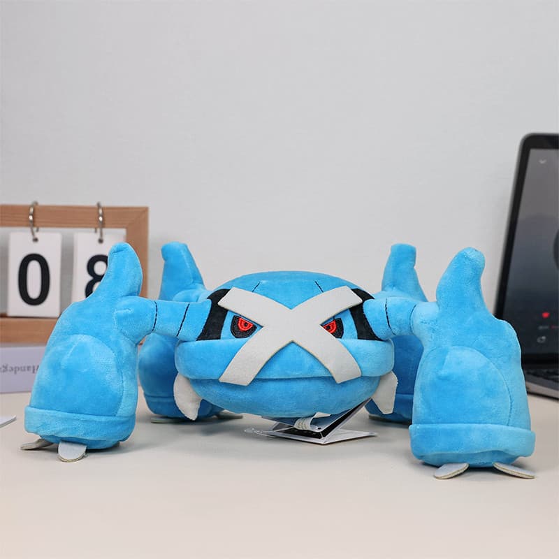 30cm Pokémon Anime Figura Metagross Aço Tipo Psíquico Bolso Monstros Brinquedos De Pelúcia Boneca Segurar Travesseiro Ma