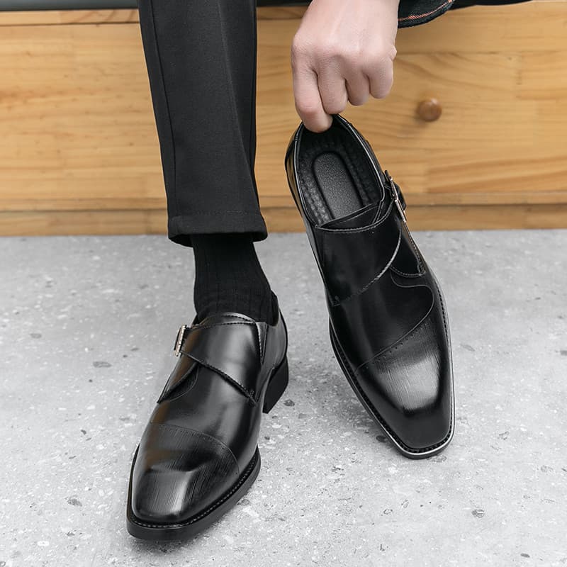 Novo estilo japonês Retro negócios sapatos de couro dos homens britânico Formal wear cavalheiro Commuter Derby escritóri