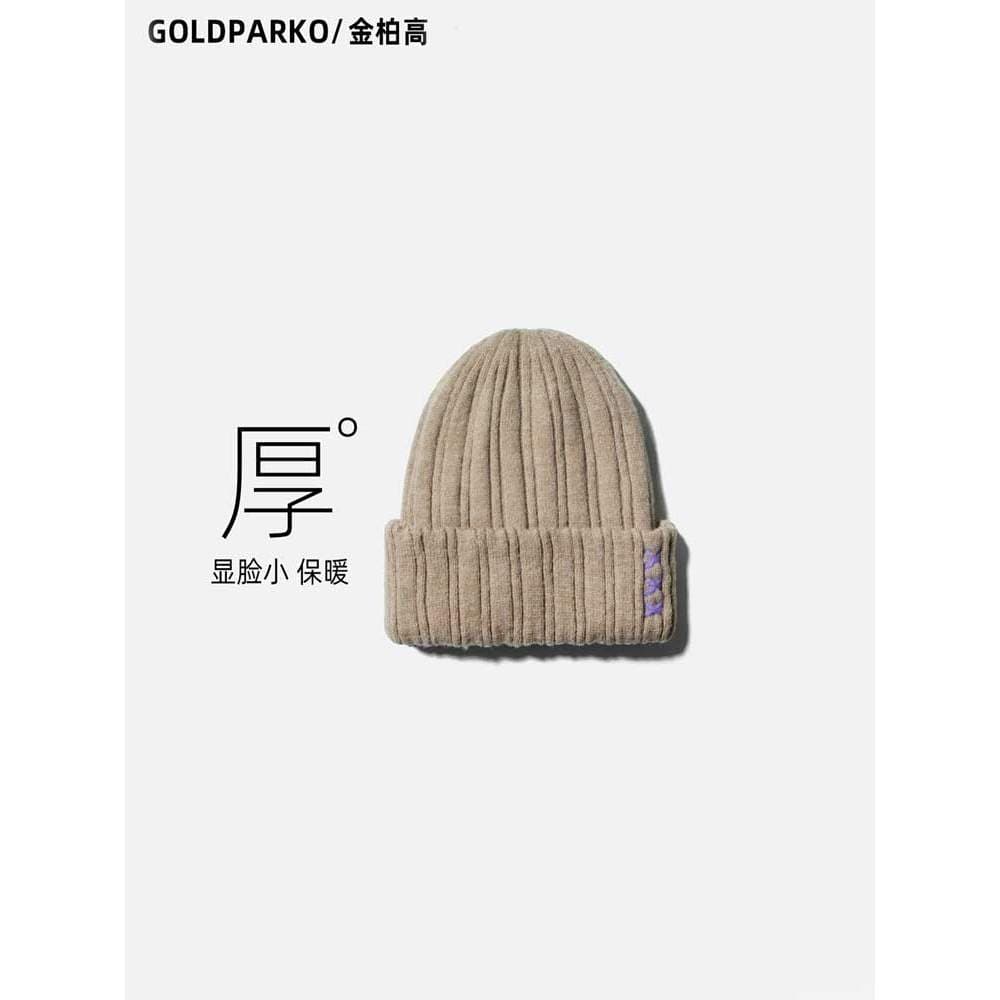 Cipreste chapéu alto feminino inverno outono inverno chapéu de lã chapéu de malha masculino engrossado circunferência da
