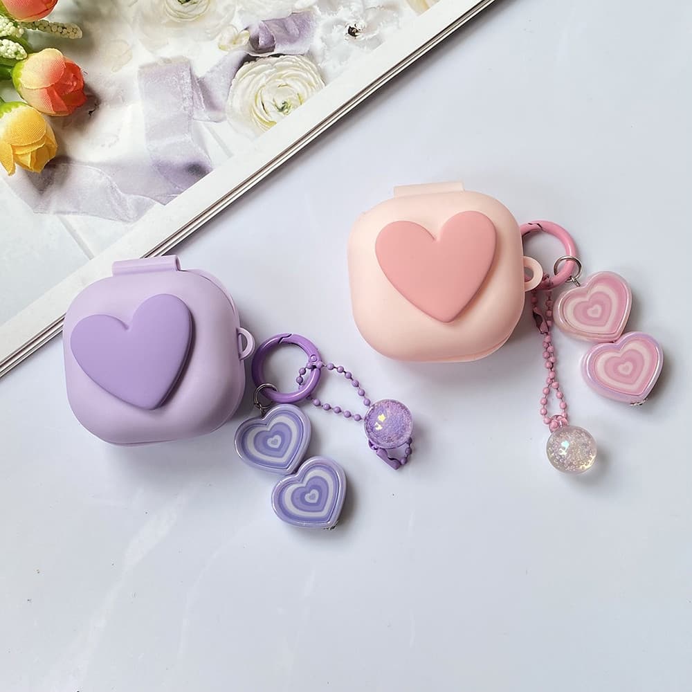 Capa Fashoin Love para Samsung Galaxy Buds Live Buds Pro Buds2, Capa Protetora para Fones de Ouvido para Samsung Galaxy