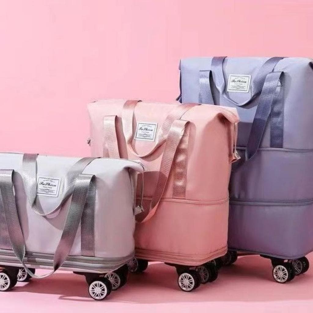 Bolsa de viagem de grande capacidade com roda Universal para estudantes, viagem de negócios esperando por produção, bols