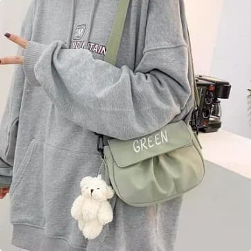 Bolsa de lona feminina bolsa mensageiro 2023 novo estilo versão coreana na moda verão estilo japonês literário All-Match
