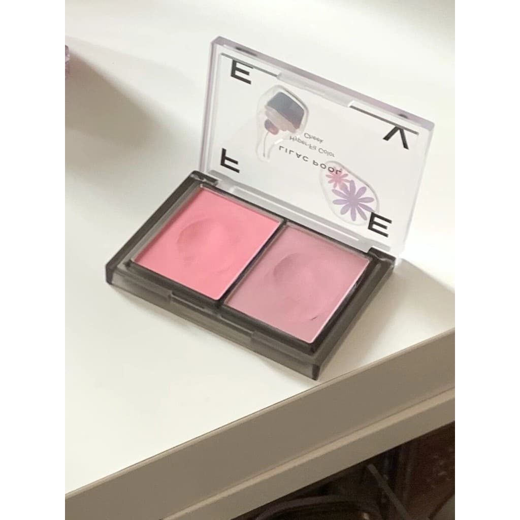 Estilo recomendado Xiao Zhan!Nicho coreano feev creme Blush de duas cores 01 leite em pó e morango em pó expansão cor ba