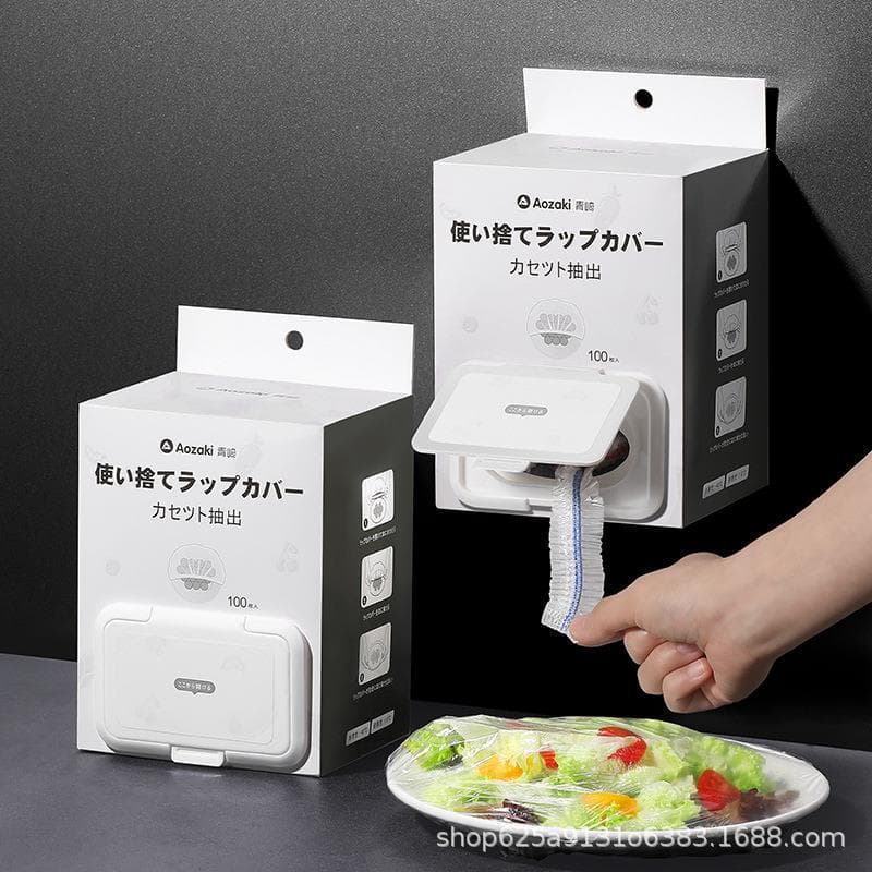 Qingzaki plástico envoltório capa de qualidade alimentar descartável boca elástica geladeira doméstica saco de manutençã