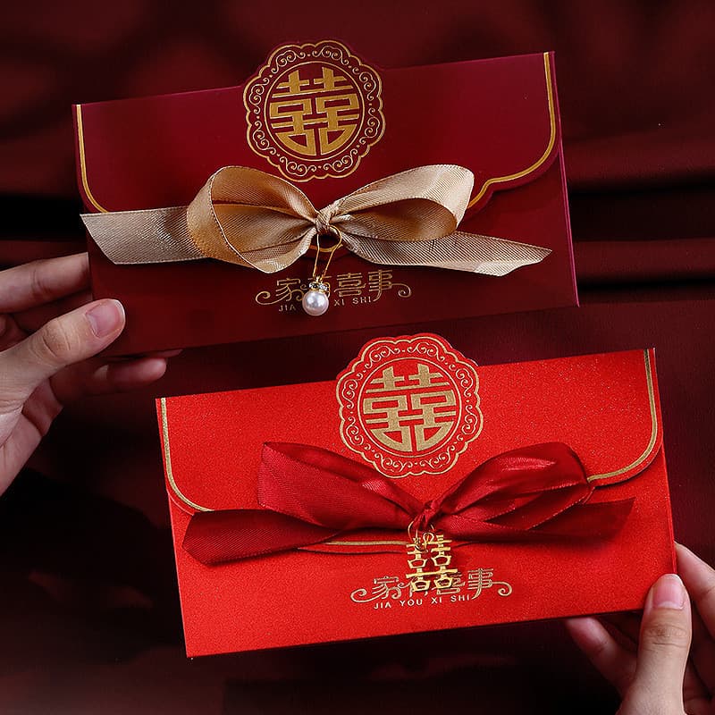 2024 novo estilo envelopes vermelhos selo presentes de casamento casamento criativo suprimentos de casamento Li Shi selo