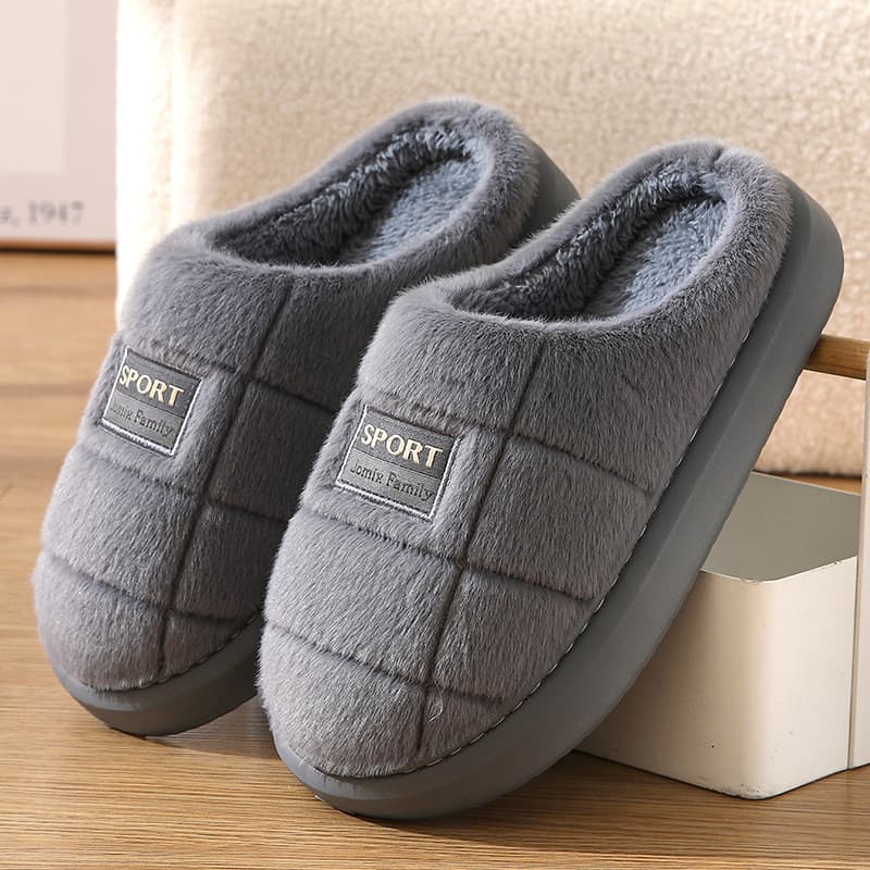 Chinelos de algodão masculino Plus Size 49 outono inverno novo estilo casa usar chinelos de algodão quente de sola gross