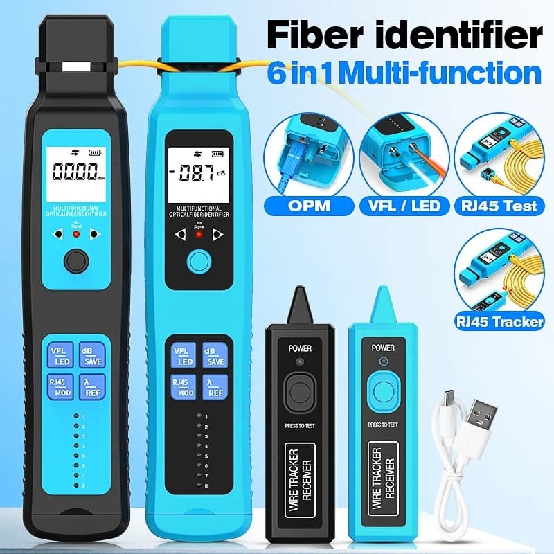 COMPTYCO A-60/- 50 Testador De Identificador De Fibra Óptica Ativa Ferramenta De Teste Ao Vivo detector De Direção VFL E