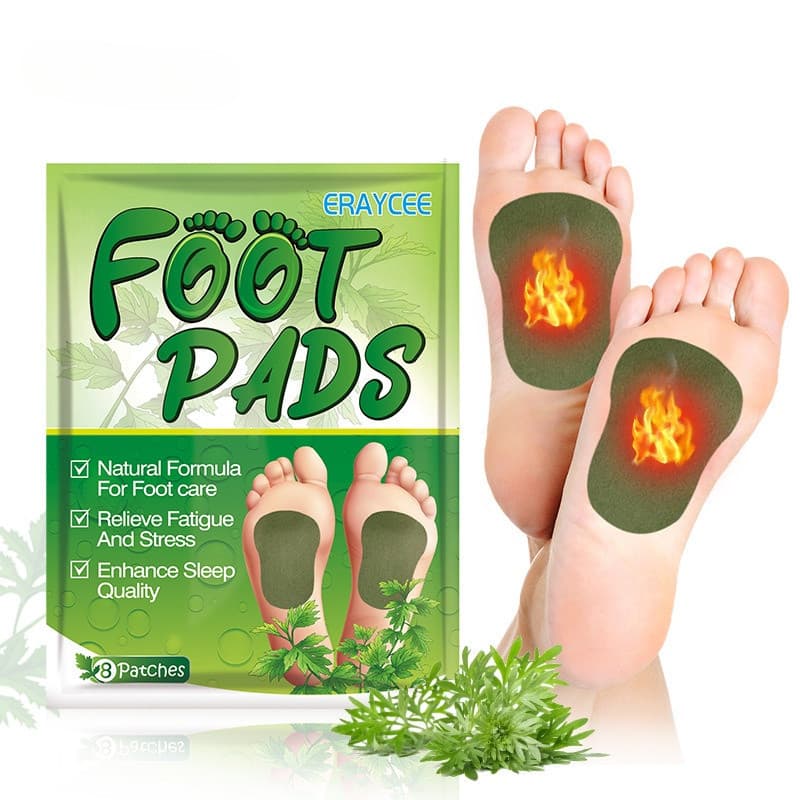 Patches Naturais de Ervas de Absinto Artemisia Argyi para Cuidado dos Pés, 8 Peças, Perda de Peso, Alívio do Estresse, R