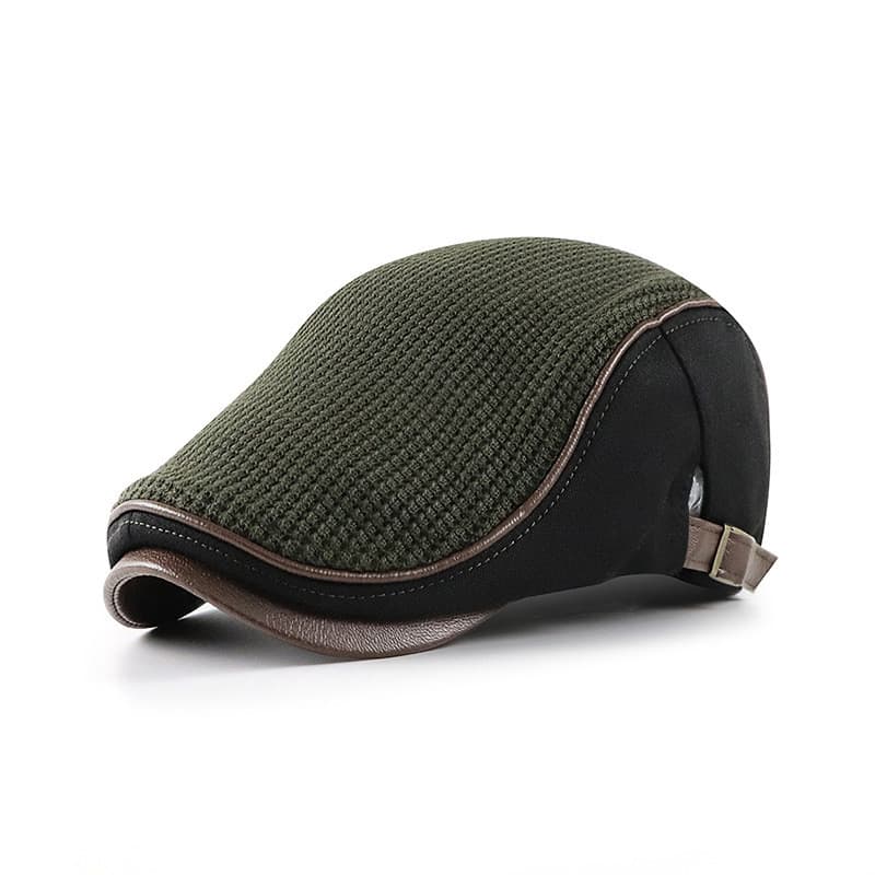 Boné Ivy Masculino para Outono e Inverno 2025, Boné Quente de Aba Reta para Homens, Boné Newsboy, Boina de Tricô Feminin