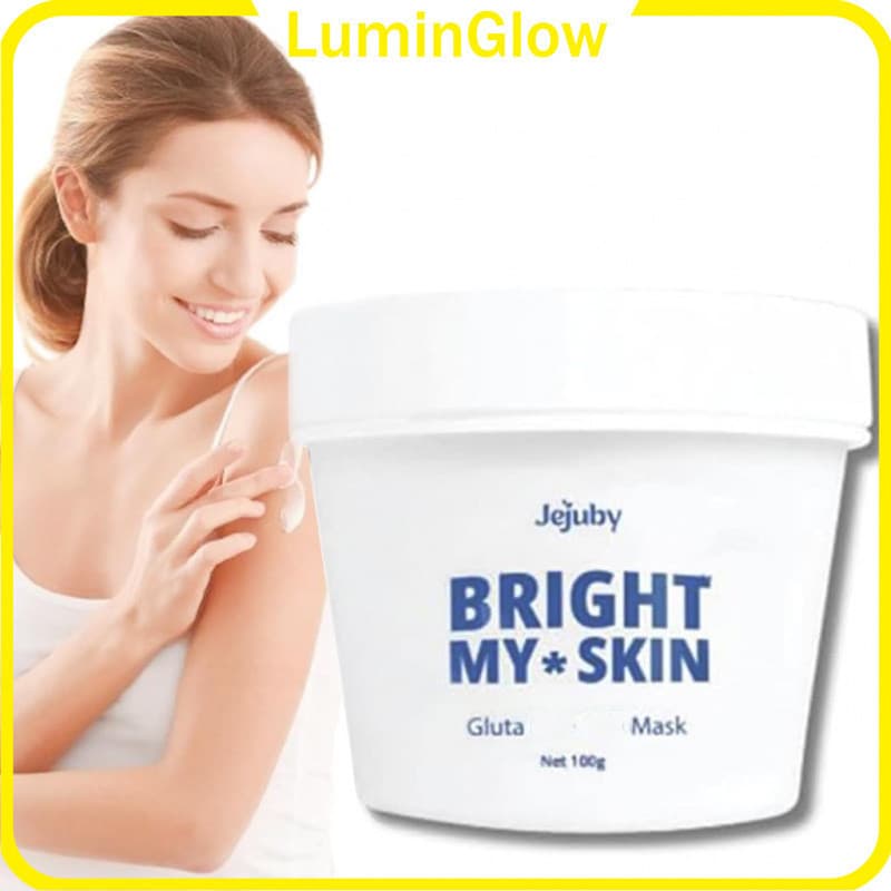 [LuminGlow] Creme Jejuby , Máscara de Leite de Arroz Gluta Bright My Skin Argila