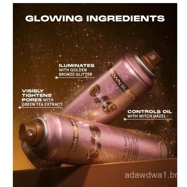 Spray Fixador de Glitter BrownSugar à Prova d'Água e de Longa Duração da ONE/SIZE MXOP