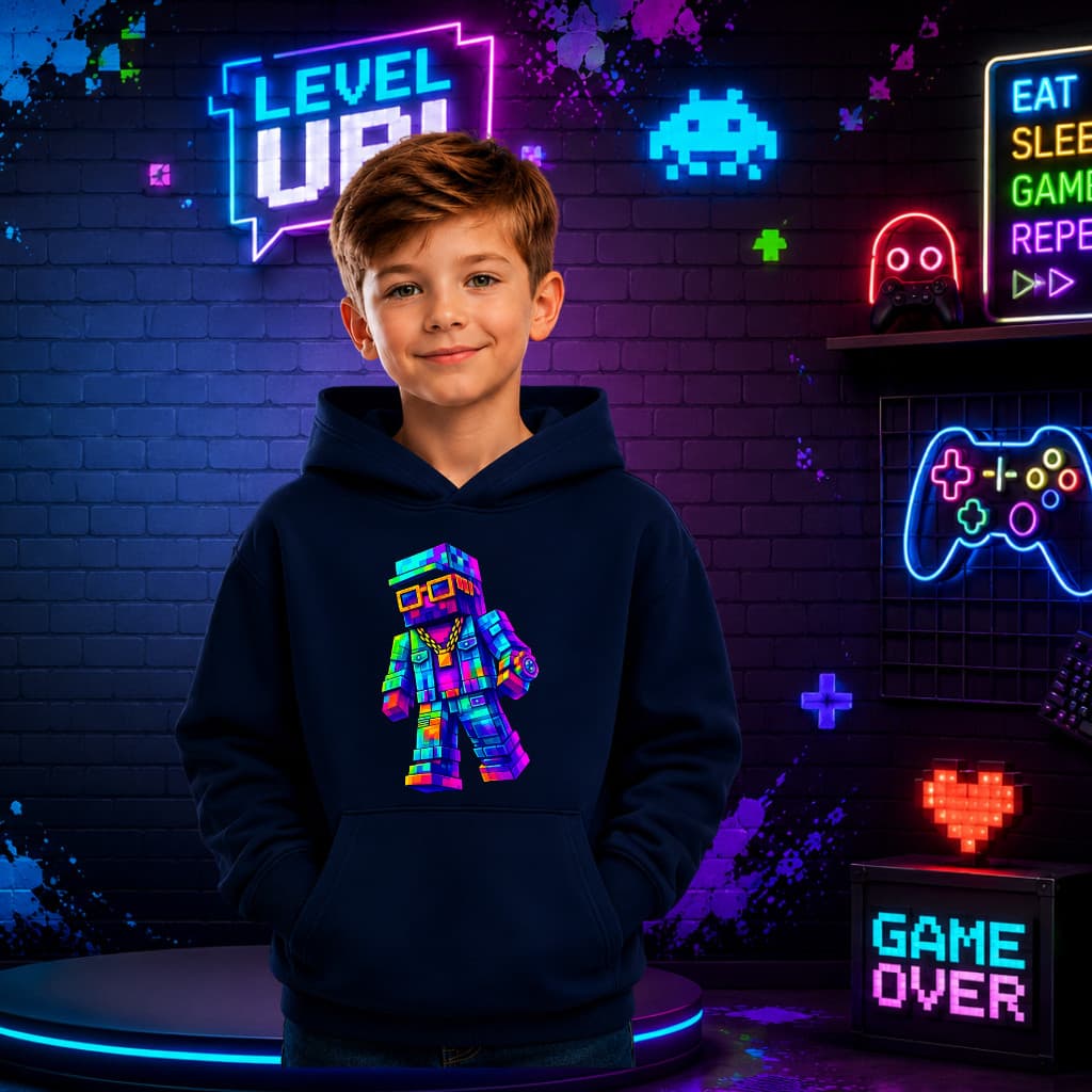 Moletom Blusa De Frio Infantil Temático Manicraft Jogos Envio Imediato