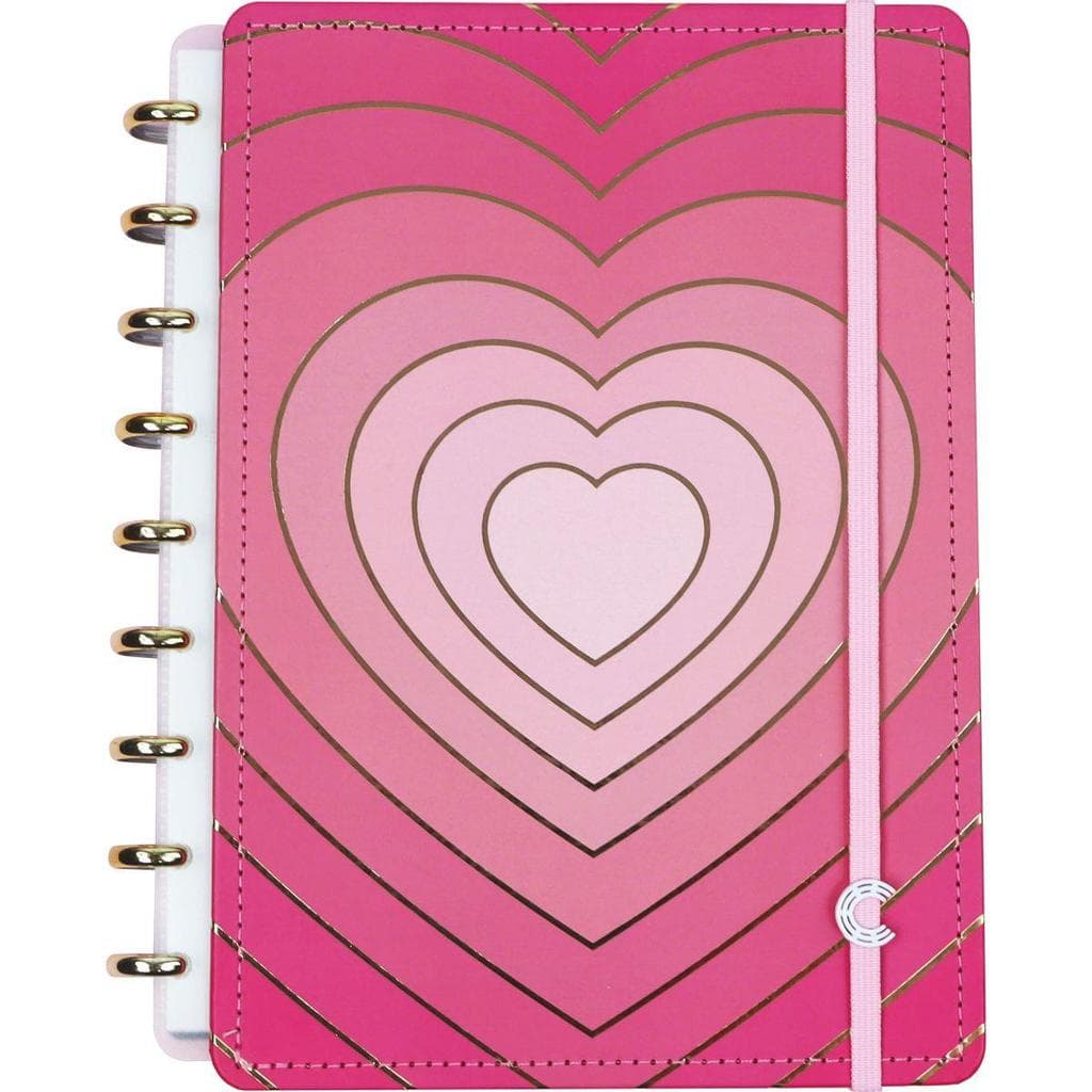 Caderno Inteligente Médio Golden Love 80 fls. 190 mm x 255 mm - Caderno Inteligente
