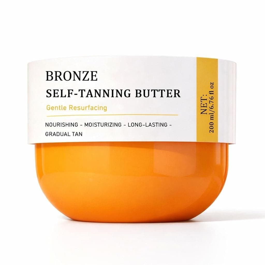 Manteiga Bronzeadora – Manteiga Hidratante Autobronzeadora para o Corpo – Sem Tons Alaranjados – 6,7 fl oz (150 ml) NHXC