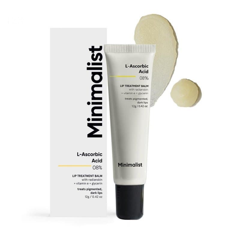 Bálsamo Labial Minimalista para Clareamento e Iluminação dos Lábios |   Ácido L-Ascórbico 8% com Vitamina E, Radianskin