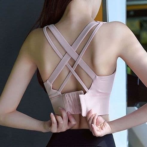 Esportes feminino roupa interior de Fitness correndo intensidade choque recebendo seios sem anel de aço sutiã flacidez Y