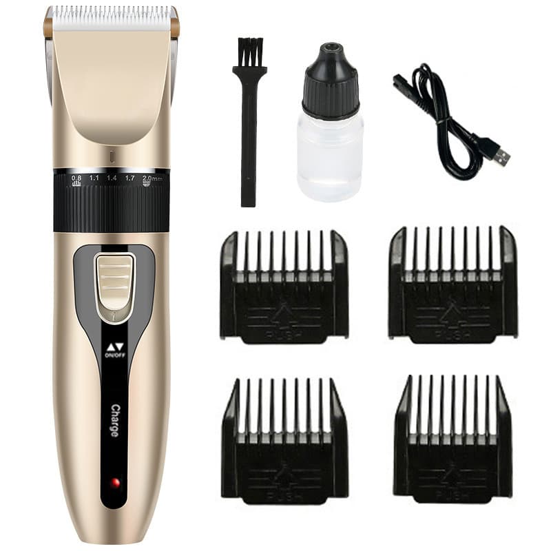 Máquina de cortar cabelo elétrica doméstica multiestágio ajustável adulto barbear máquina de cortar cabelo
