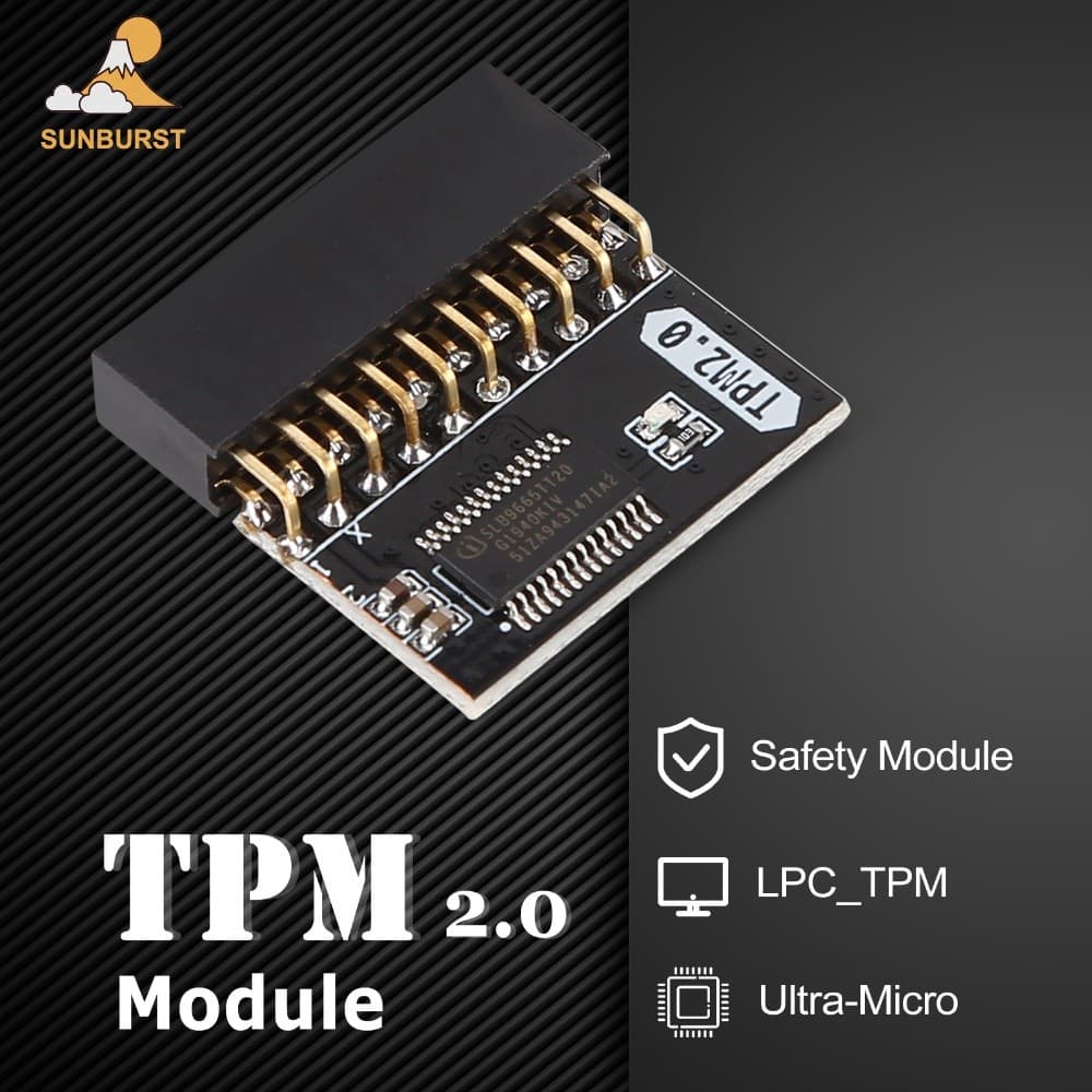 [Sunburst1 . br] Placa-Mãe Do Módulo TPM 2.0 Remota De 20 Pinos 4 GB 20-1 Pino Para Sistema WIN11