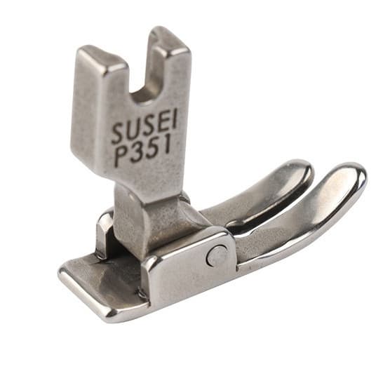 1 calcador plano de aço P351, calcador universal, para uso com máquinas de costura industriais computadorizadas.