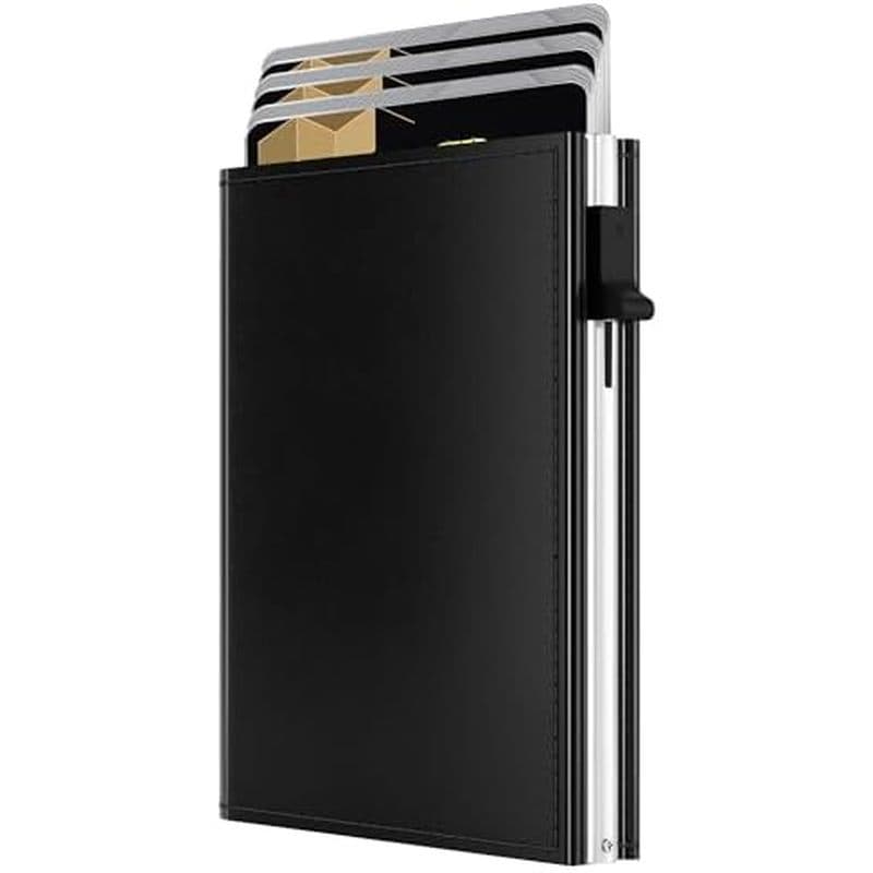 Carteira RFID Para Mulheres-S Slim Com Três Dobras Porta-Cartões Pop-up Antirroubo , Minimalista , Ultrafina , Bolso Fro