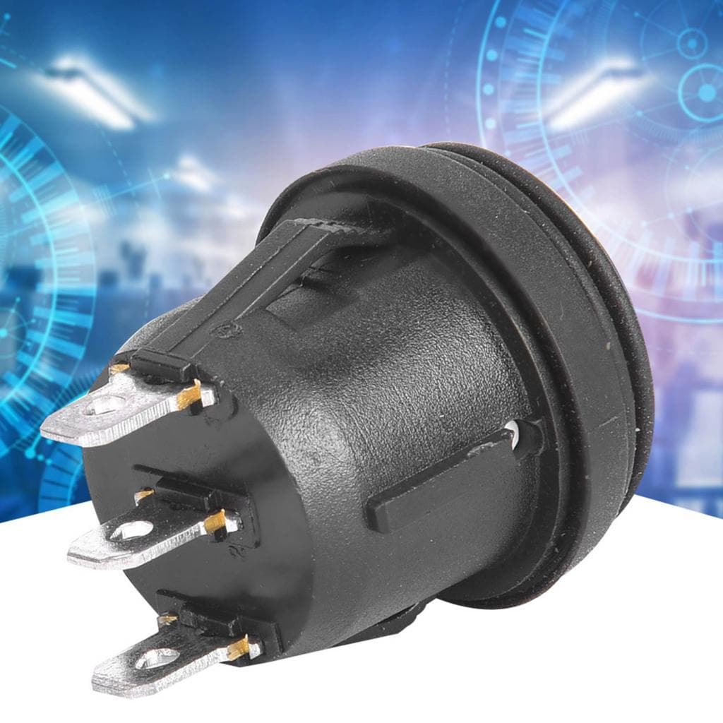 5pcs 3 posições ON/OFF/ON preto redondo pino do interruptor oscilante 10A/125V 6A/250V