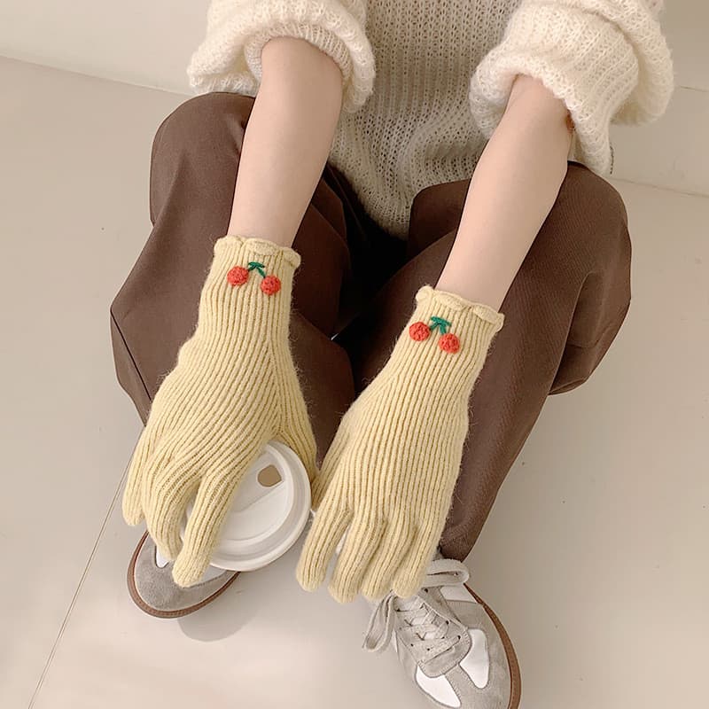 Luvas pequenas e elegantes, luvas de inverno com tela sensível ao toque e design moderno.