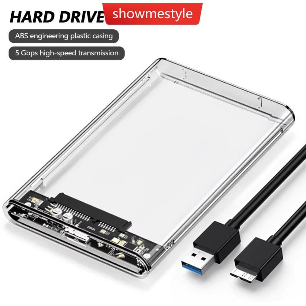 SMS Externo 2.5 Polegadas USB3.0 HDD Caso 5 Gbps Disco Rígido Gabinete De SATA SSD Armazenamento Para Laptop PC Preto Tr