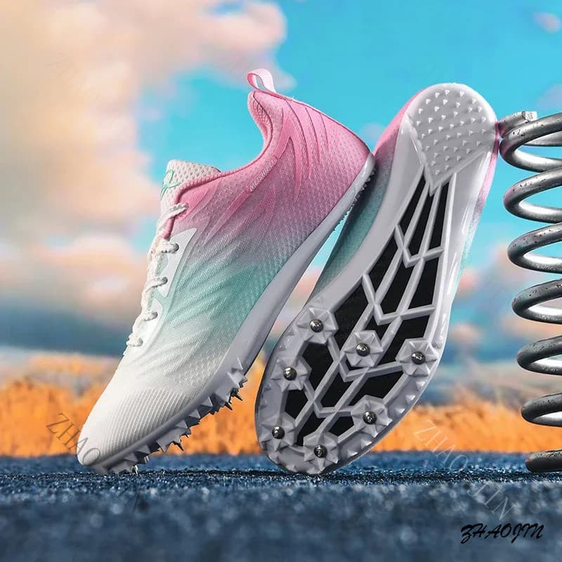 Unissex Track & Field Sprint Spikes Sapatos Tamanho 34-44 , Profissional Curto Pico Treinamento Corrida Atlético Tênis D