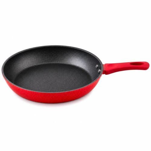 Frigideira Antiaderente Nanoceramica 24cm Resistente Vermelha Cozinha Pratica