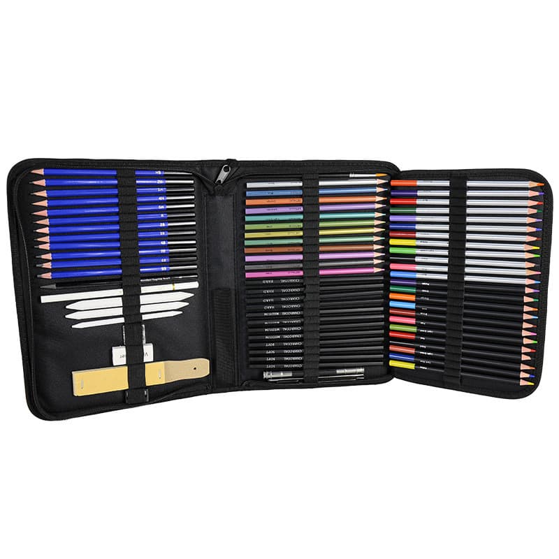 Conjunto de Lápis de Cor à Base de Óleo para Desenho Profissional com 72 Peças em Promoção
