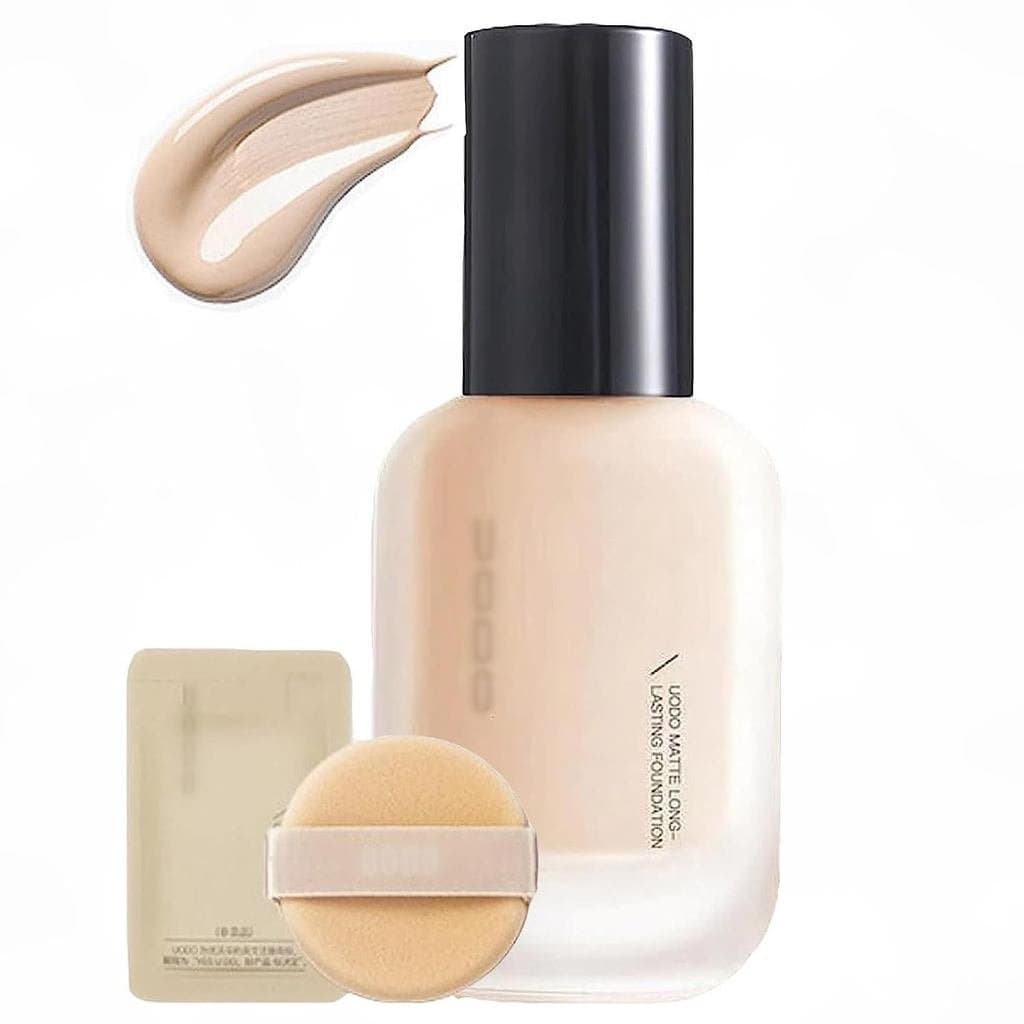 Base Líquida UODO Hidratante, Leve, Acabamento Matte, Longa Duração, Hidratante, À Prova D'Água, Adequada para Todos os