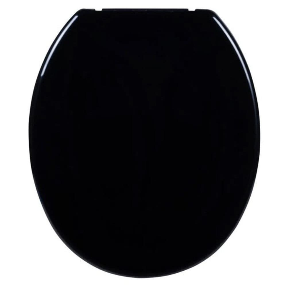 Assento Tampa Vaso Sanitário Almofada Oval Preto Astra TAJ