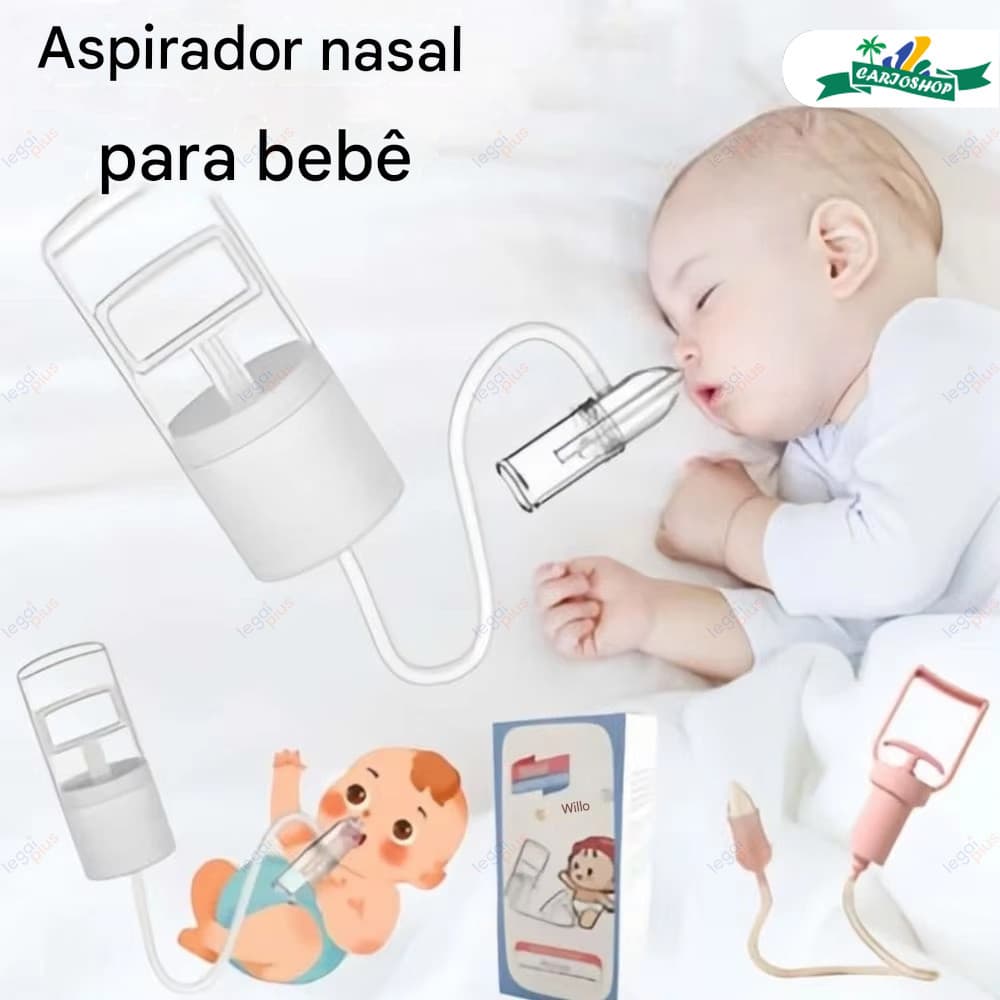 Aspirador de Nariz Manual Bebê – Sucção a Vácuo e Respiração Livre
