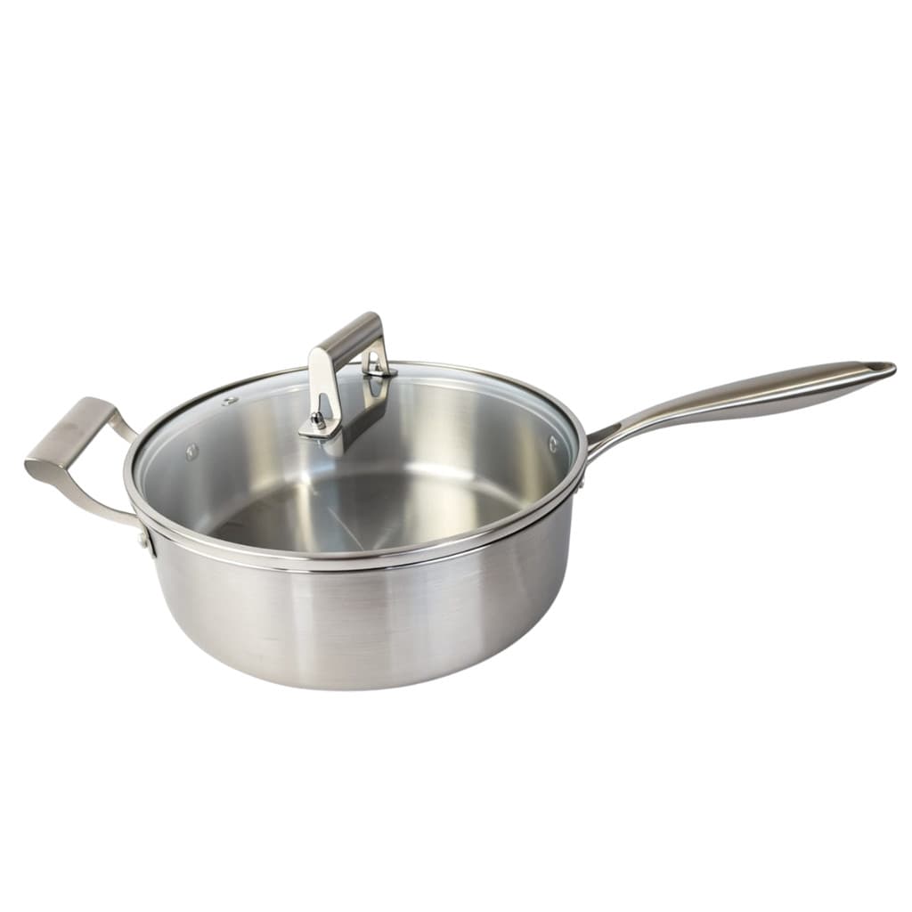 Frigideira Alta Supreme Inox Corpo Triplo N28 com Tampa 2,7L