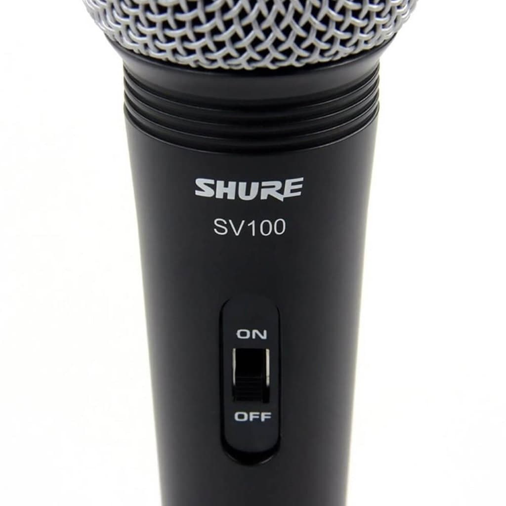 Microfone Com Fio Shure Sv100 Cardioide Para Voz E Canto