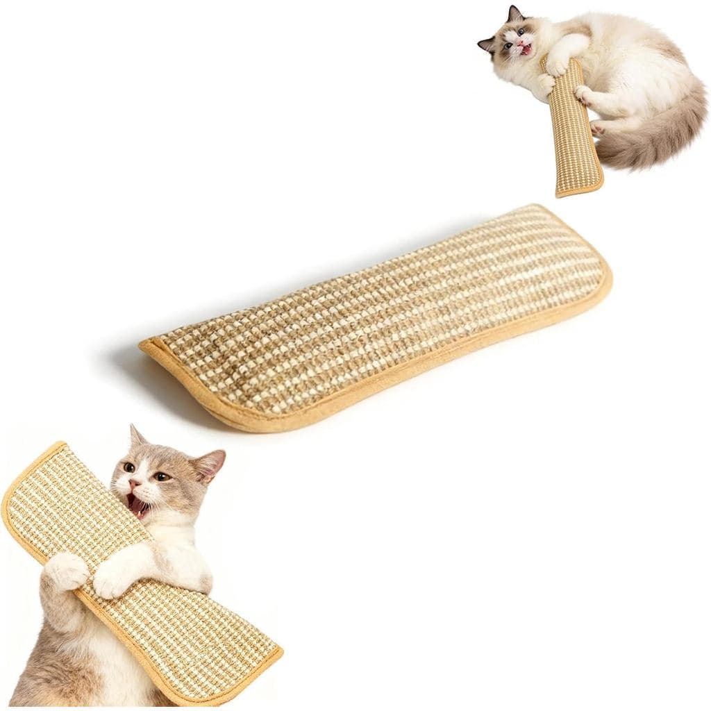 Brinquedo para Gatos, Brinquedo Interativo para Mastigar com Catnip, Almofada Macia de Sisal de 12 Polegadas com Catnip