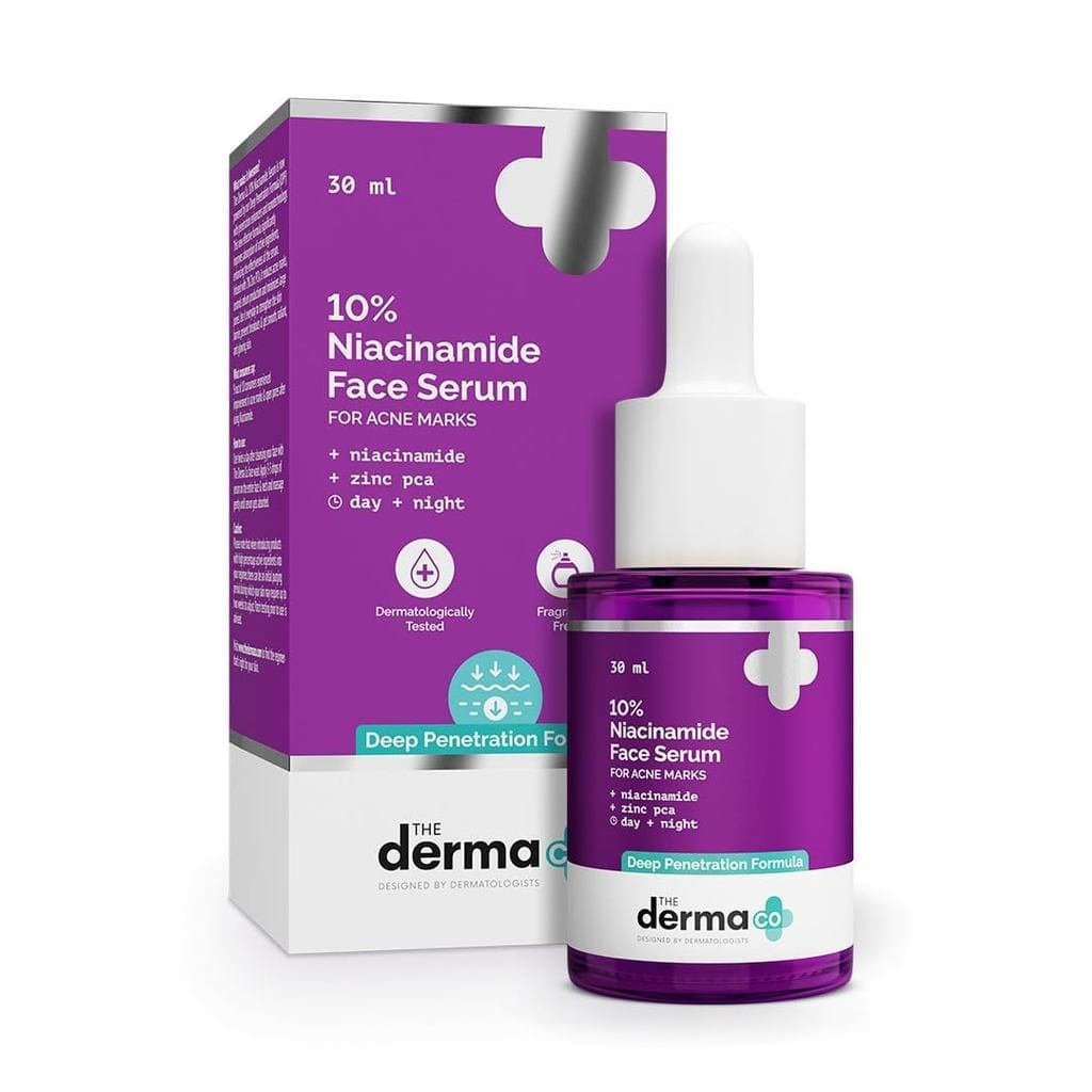 TheDermaCo Sérum Facial com 10% de Niacinamida para Marcas de Acne | Ajuda a reduzir manchas, cicatrizes e erupções. | C