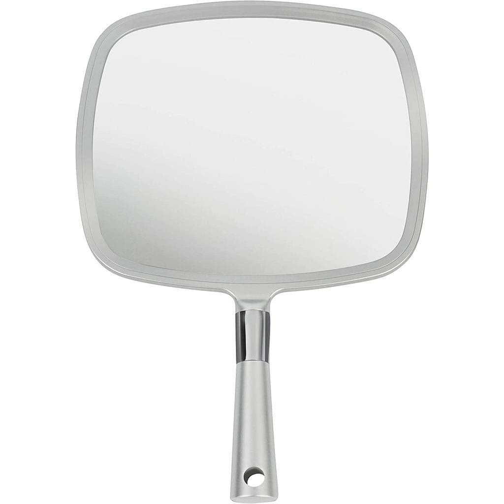 MIRRORVANA Espelho de Mão Ergonômico Profissional Grande para Homens e Mulheres - Espelho de Mão Premium para Cortes de