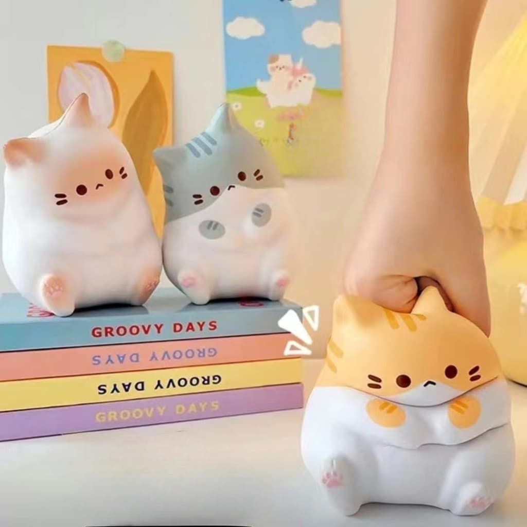 13cm gato tamanho grande cacau macio recuperação lenta espuma de memória Mini brinquedo espremer descompressão