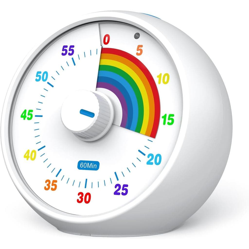 Temporizador Visual para Crianças, Contagem Regressiva de 60 Minutos para Sala de Aula, Escritório, Cozinha, Temporizado