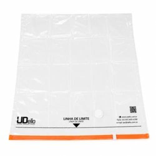 Saco Vacuo Medio 45x65cm Com Valvula Protecao Umidade Economia Espaco Armazenamento