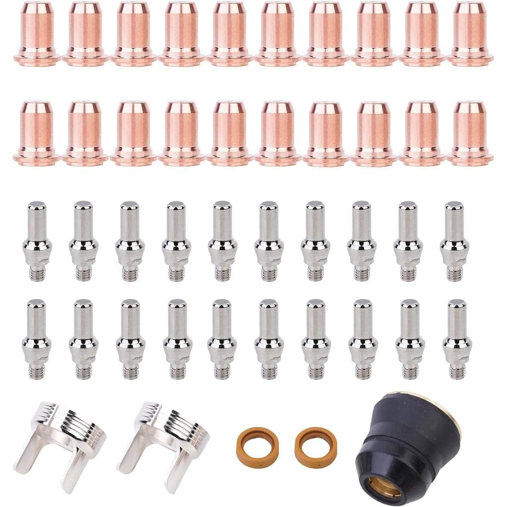 Bico De Ponta Da Tocha De Corte De Plasma , 45 Peças IPT-60 PT-40 PT40 1.0mm 0.039'E Tampa De Proteção De Eletrodo Com S